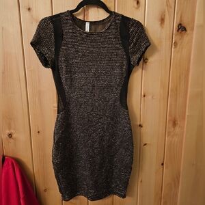 Gold & black holiday dress